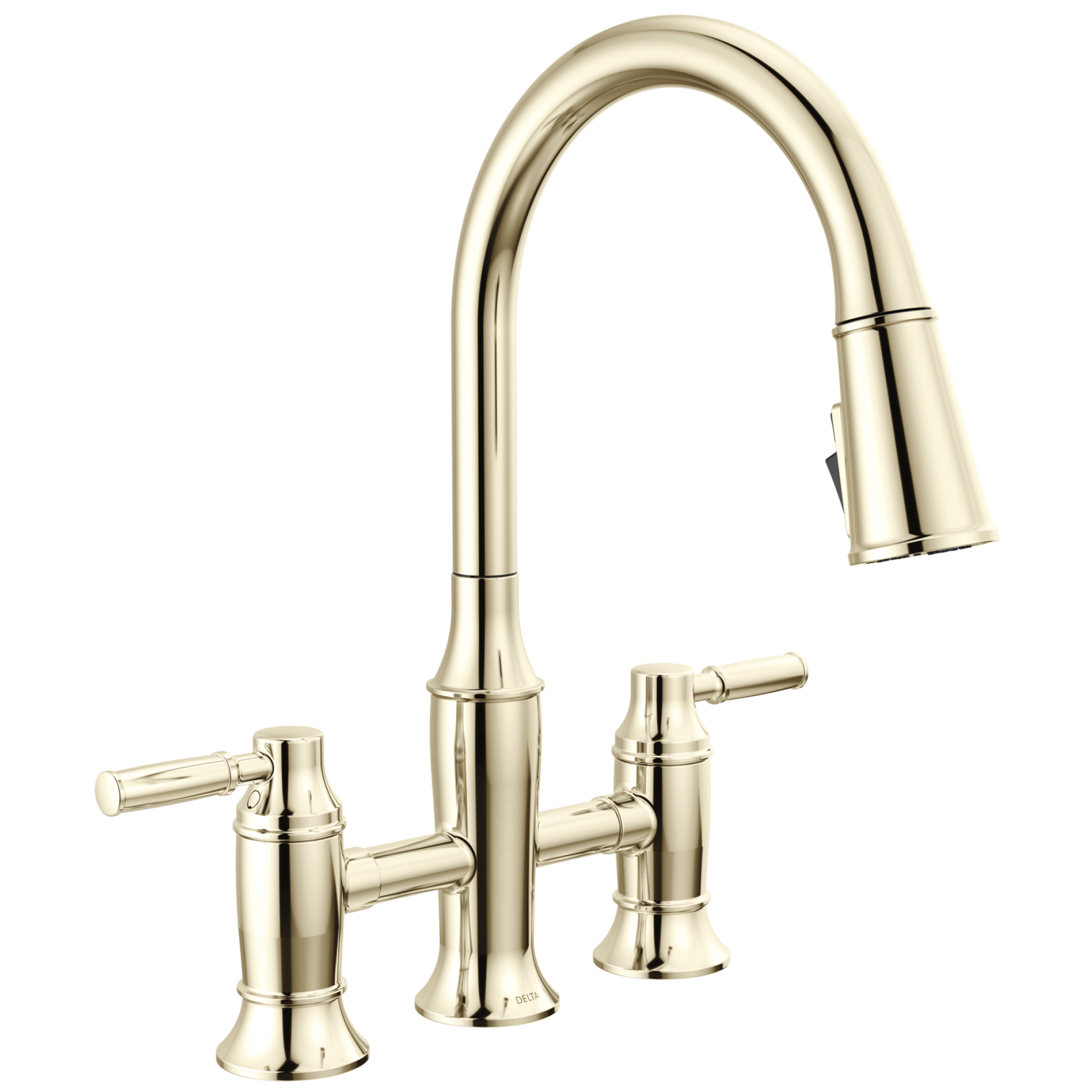 Renaldi Bridge Two Handle Polished Nickel